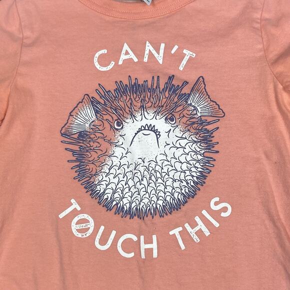 Joules T's Toddler Shirt Size 5 Can't Touch This Puffer Fish Short Sleeve Tee - Picture 2 of 5